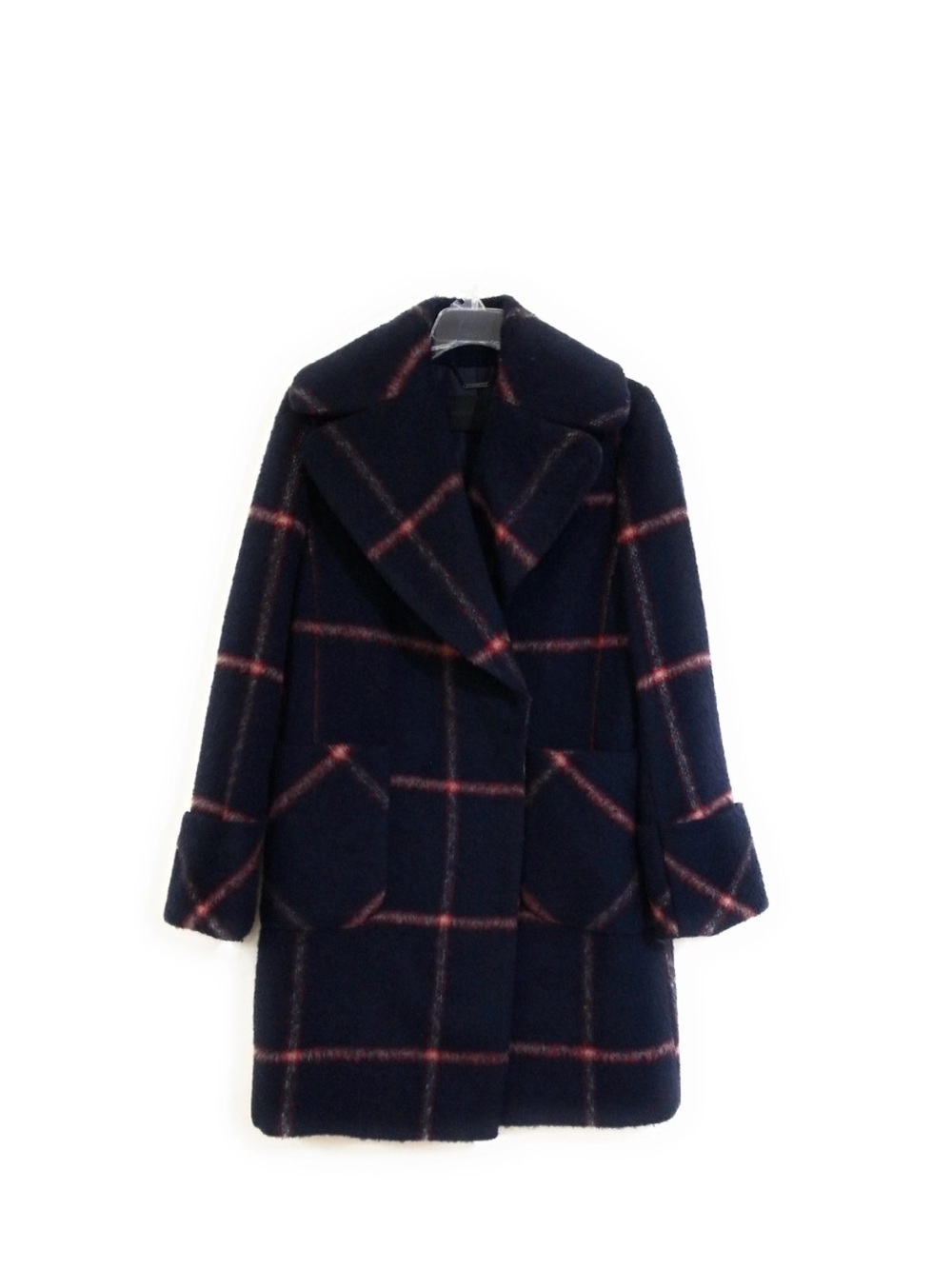 Oversized Wool Coat in Blue Plaid
KENDALL + KYLIE Color: Blue Plaid